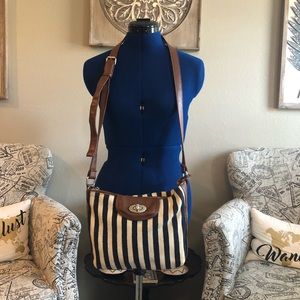 Striped purse